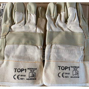 Rękawice robocze wzmocnione skórą  MJ gr II